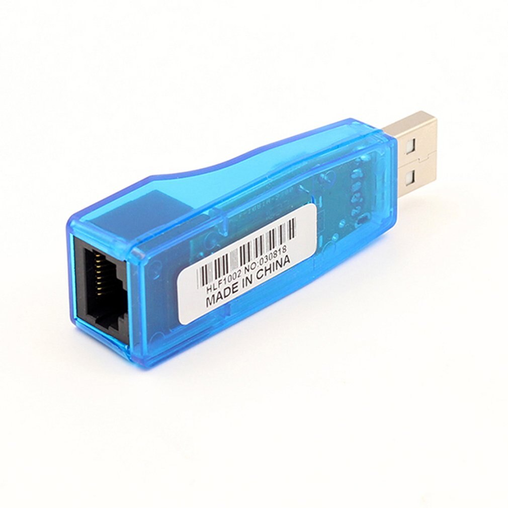 2 PCS Ethernet External USB to Lan RJ45 Network Card Adapter 10/100mbps for Tablet Universal Serial Bus Interface RJ45 Connector