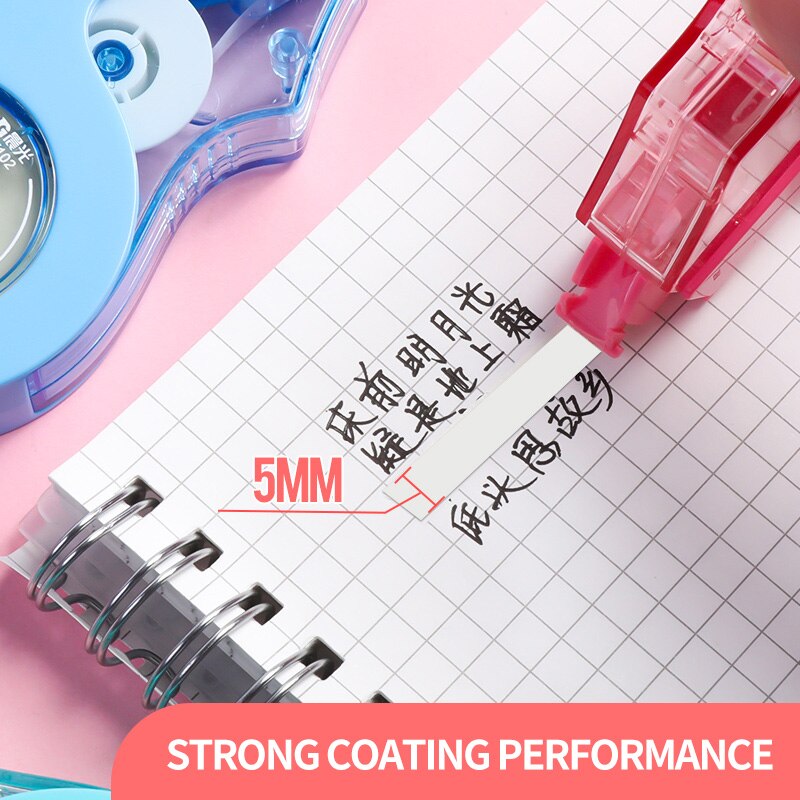 12PCS M&amp;G 144m Roller Big Capacity White/Beige Correct Belt Correction Tape Student Office School Stationery Supplies