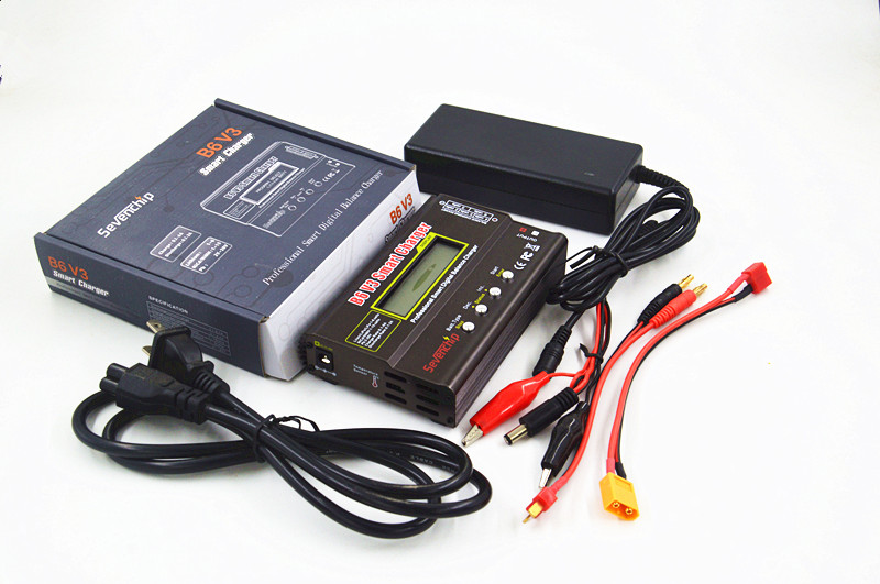 RC Battery Charger - 80W Balance LiPo Charger Discharger for LiHV LiIon LiFe NiCd NiMH PB: B6 V3 EU PLUG