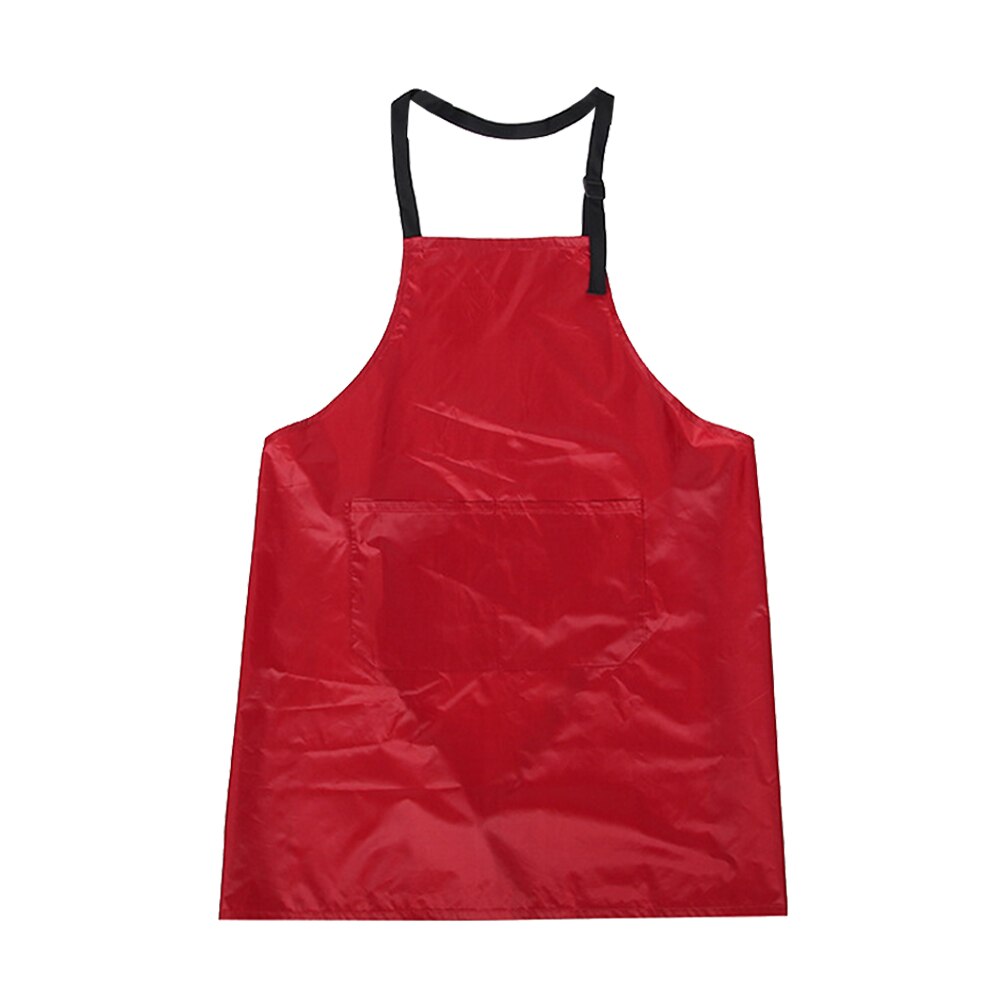 Schoonheidssalon Kappers Schort Waterdicht Werken Kleding Multi-Gebruik Voor Lagre Zakken Beschermende Huishouden Keuken Overgooier: Claret 70x75CM