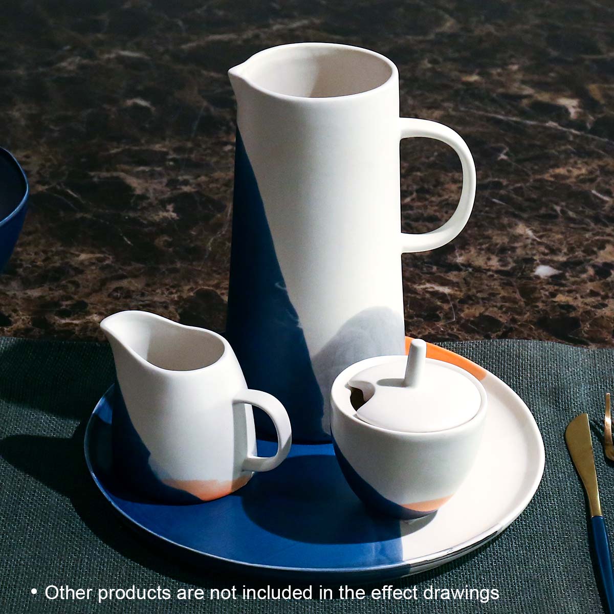 Jarra de cerámica de porcelana de TOOARTS uso decorativo grandes para bodas en casa jarra de café de leche jarra de porcelana