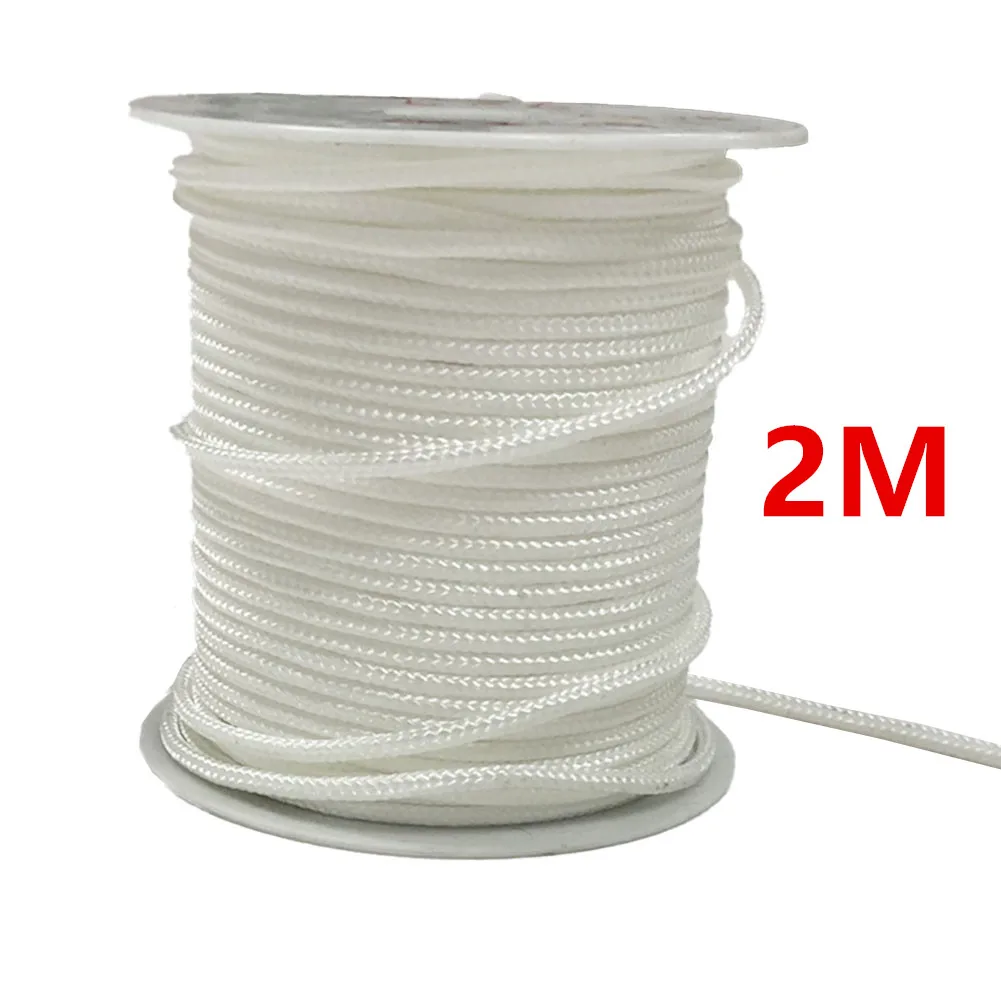 Nylon startsnor rekylsnor udskiftning til plæneklipper kædesav strimmer hækkeklippere 2.5mm 3mm 3.5mm 4mm: Xl / Beige
