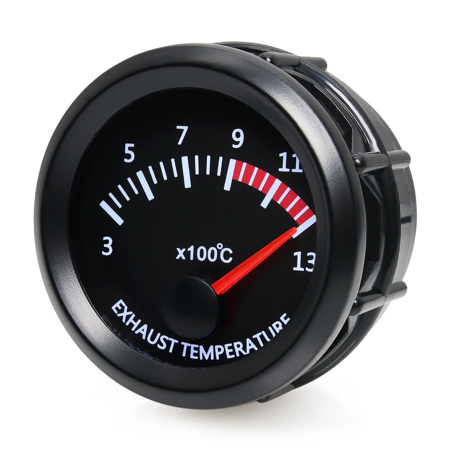 Uniwersalny 52mm 2" Samochodowy wskaźnik temperatury spalin 300~1300 Celsjusza 12V Miernik temperatury spalin EGT z czujnikiem