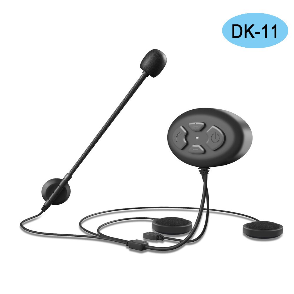 Bluetooth 5.0 Interphone moto casque casque 1000m pour 2 coureurs sans fil talkie-walkie moteur stéréo Interphone mains libres MP3: 1 piece BT Earphone