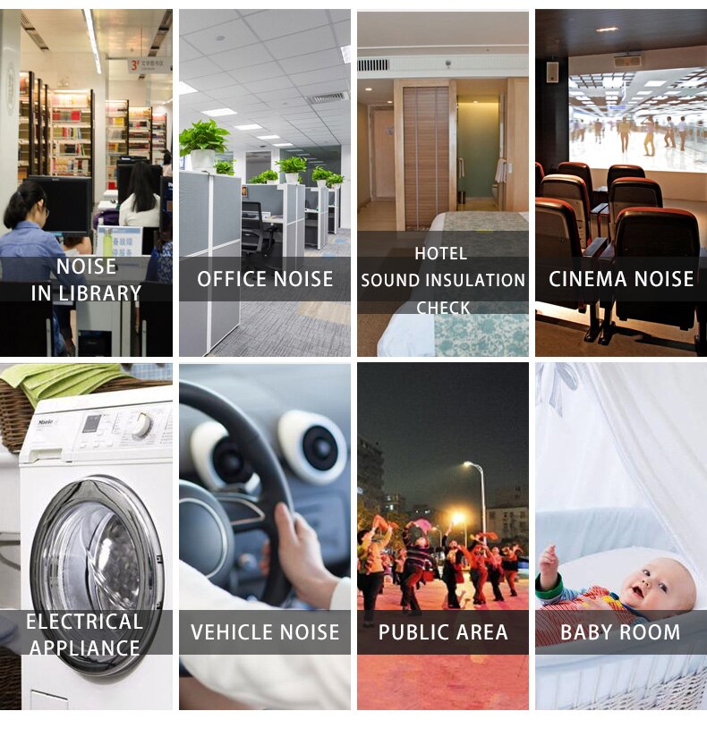 Digital Sound Level Meter HT622B LCD Display Noise Measure Instrument HT622B Audio Decibel Monitor 30-130DB