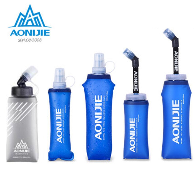 AONIJIE – bouteille d&#39;eau repliable sans BPA, 450ML ou 500ML, gourde pour le sport, bouteille d&#39;eau douce, bouilloire, Pack d&#39;hydratation, pour la vessie