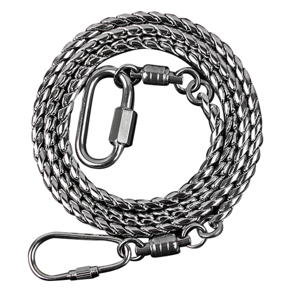 Tobillera de cadena de acero inoxidable, tobillera de Metal, tobillera antideslizante, tobilleras duraderas para pájaros, cacatúa, mascota, loro (tamaño 4 Ch fino