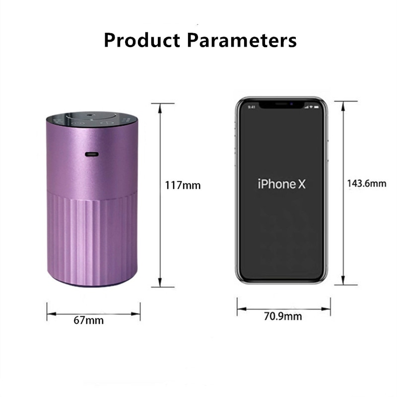 Waterloze Diffuser Aroma Usb Aluminium Geur Vernevelaar Diffuser Aromatherapie Essentiële Oliën Diffuser Zonder Water Voor Thuis Auto
