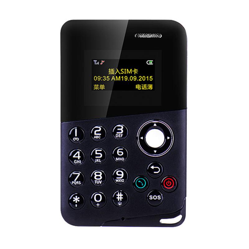 Original Aeku M8 Mini Card Phone Handsfree Bluetooth Message Color Screen Low Radiation Kids Pocket Mobile Phone: 1