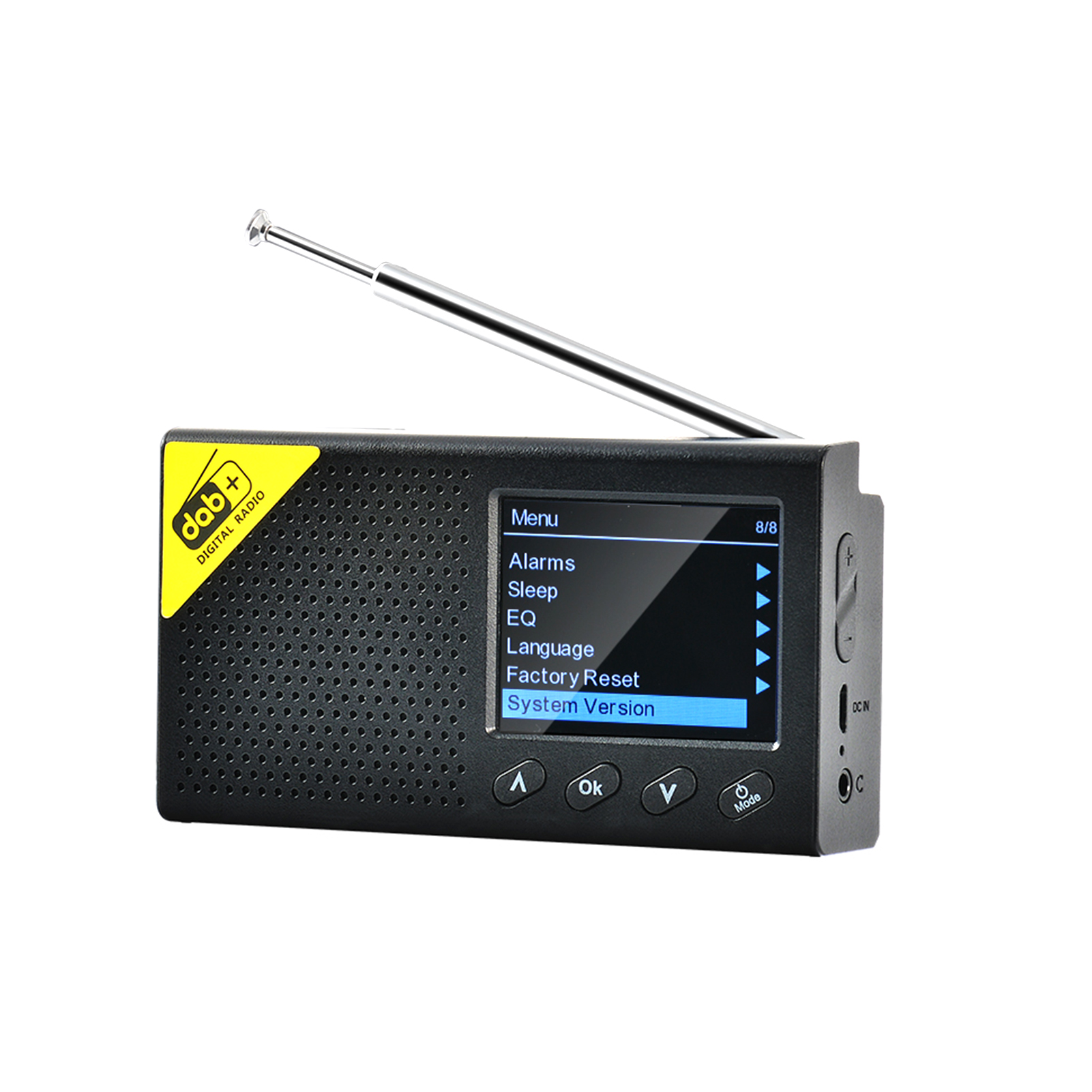 Digitales DAB- und UKW-Radio mit BT, tragbares digitales Radio, wiederaufladbarer kabelloser DAB+FM-Empfänger mit Stereo-Lautsprecher-Soundsystem: Default Title