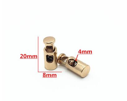 Metall Schnur Schloss Schnur Stopper Schaltet Clip Bekleidung Bungee Schnur Schloss Doppel-und Einzel Zubehör Kleidung Push-Lock Clips 5 stücke: F