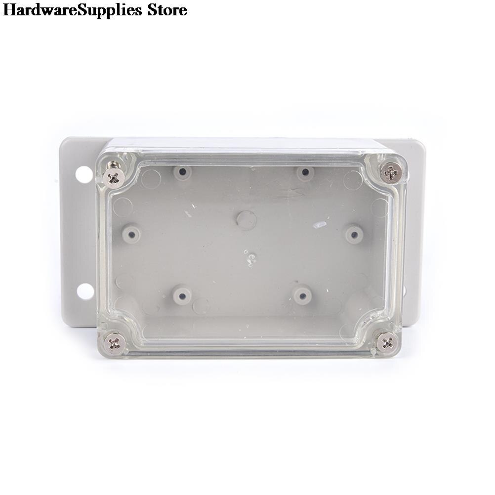 1Pc 100*68*50 Small Electronics Enclosure Clear Plastic Enclosure Waterproof Junction Box Switch Box DIY PLC Project Box