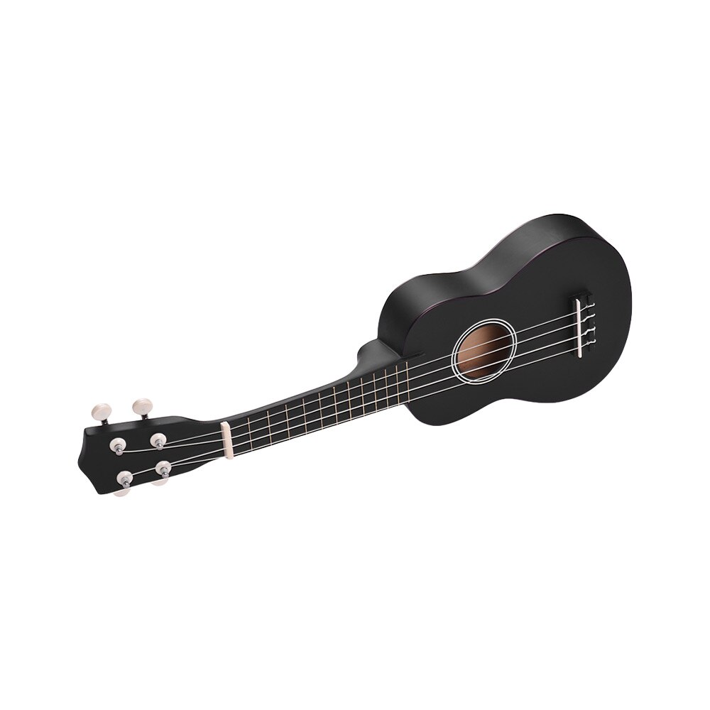 Ukulele Soprano acoustique de 21 pouces, Kit Uke en tilleul avec sac de transport, cordes de sangle Uke, médiators de guitare, accordeur noir