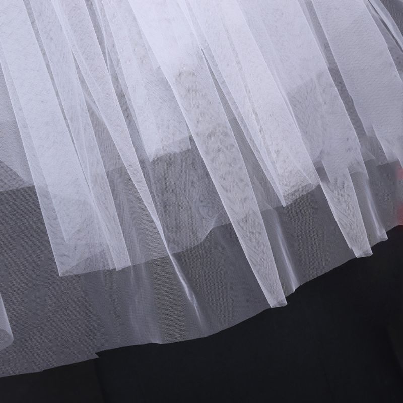 Tulle Wedding Dress Veils Fluffy White Multi Layer Bridal Hair Veil Comb Bride Fairy Marriage Accessory