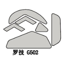 2 sets/pack Tiger Gaming Mouse Skates Feet For Logitech G302 G402 G502 Finalmouse Air58 White Mouse Glides Curve Edge: for G502