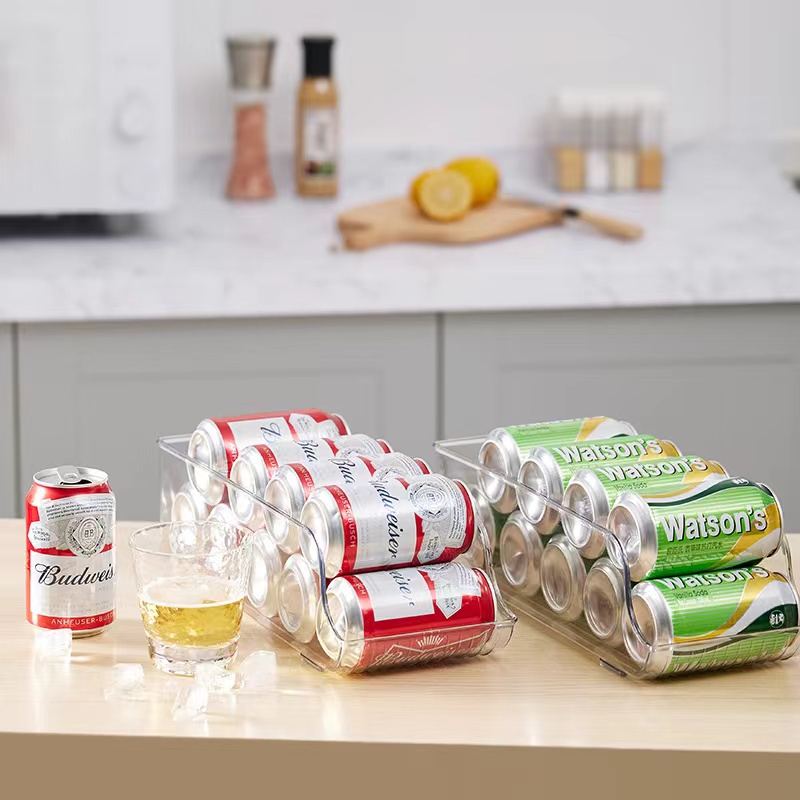 Koelkast Organizer Bins Blikjes Frisdrank Dispenser Drank Fles Houder Koelkast Organizer Pantry Organisator Keuken Opbergrek blikjes houder koelkast