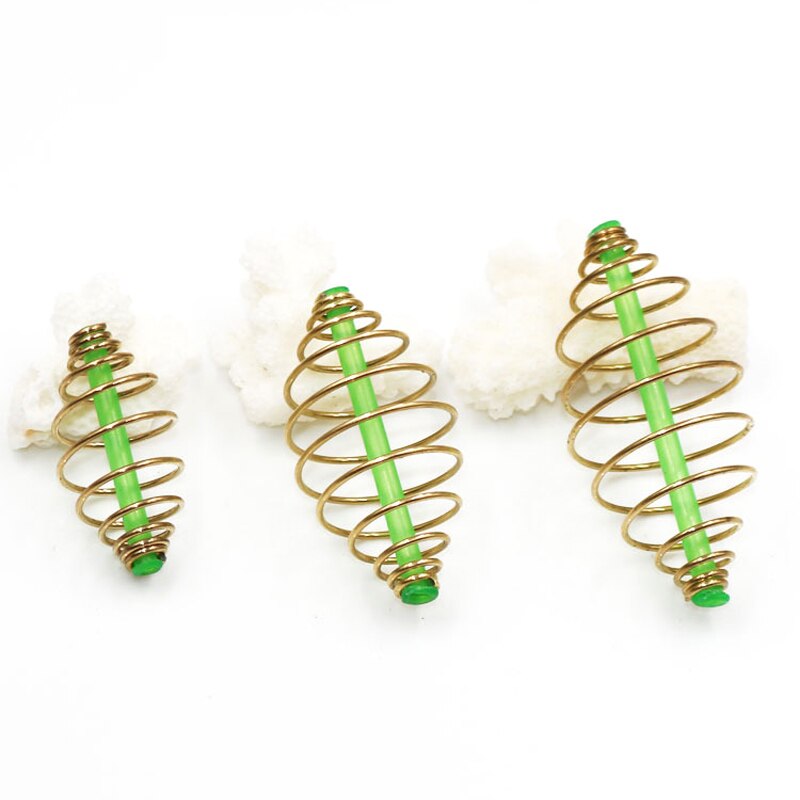 Bimoo 24PCS Method Feeder Bait Spring Cage for Carp Fishing Rig Saltwater Bottom Rigs Making Fishing Tackle