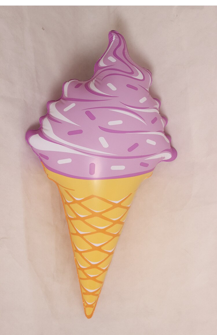 90cm 35inch Giant Inflatable Ice Cream Pool Float Inflatable Water Toys Air Mattress Fun Swimming Beach Party