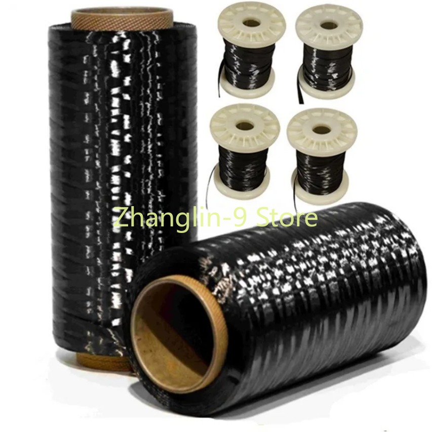 Filament de remorquage en Fiber de carbone 1K 3K 6K 12K 24K 48K, bande de fil 30M,