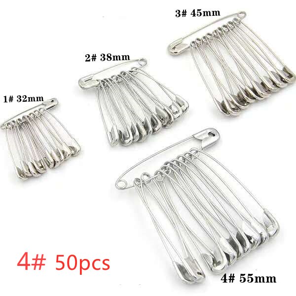 Hoge Veiligheid Pinnen Metalen Bevestiging Gespen Kleine Broches Diy Sjaals Dekens Kleding Naaien Gereedschap Leren Kantoorbenodigdheden: D-50pcs