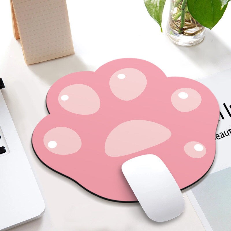 Kawaii Desk Pad Cute Mouse Pad Cat Pow Gaming Deskpad Desk Mats Office Accessories Mat for Mice Mouse Gamer: F