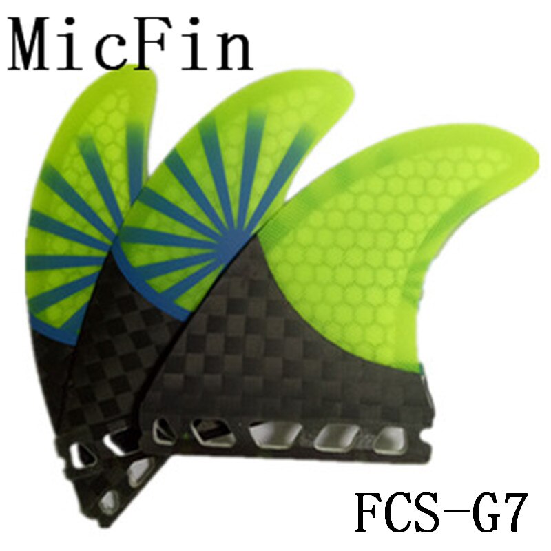 Fin Solutions G-7 Natural FCS Thruster Surfboard Fins - Set Of 3 Fins - View #5