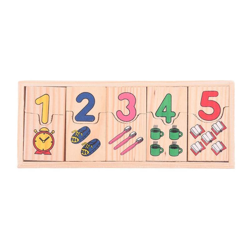 Børn matematik legetøj til børn træ tæller geometrisk form kognition tal matcher baby tidlig uddannelse undervisningsmidler