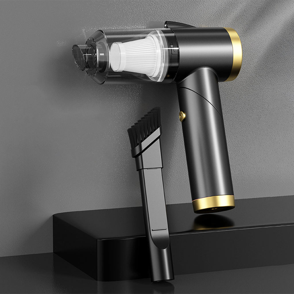 Stofzuiger Thuis Auto Dual Gebruik High Power Oplaadbare Lichtgewicht Krachtige Zuigkracht Droog Nat Gebruik Auto Of Home Producten: Black