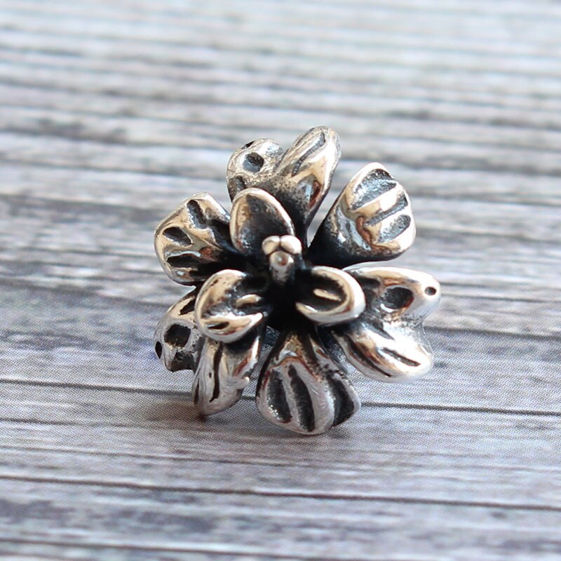 Autentico 925 sterlina d'argento progettista iris Branello di fascino Adatto Europea troll Braccialetto Dei Monili