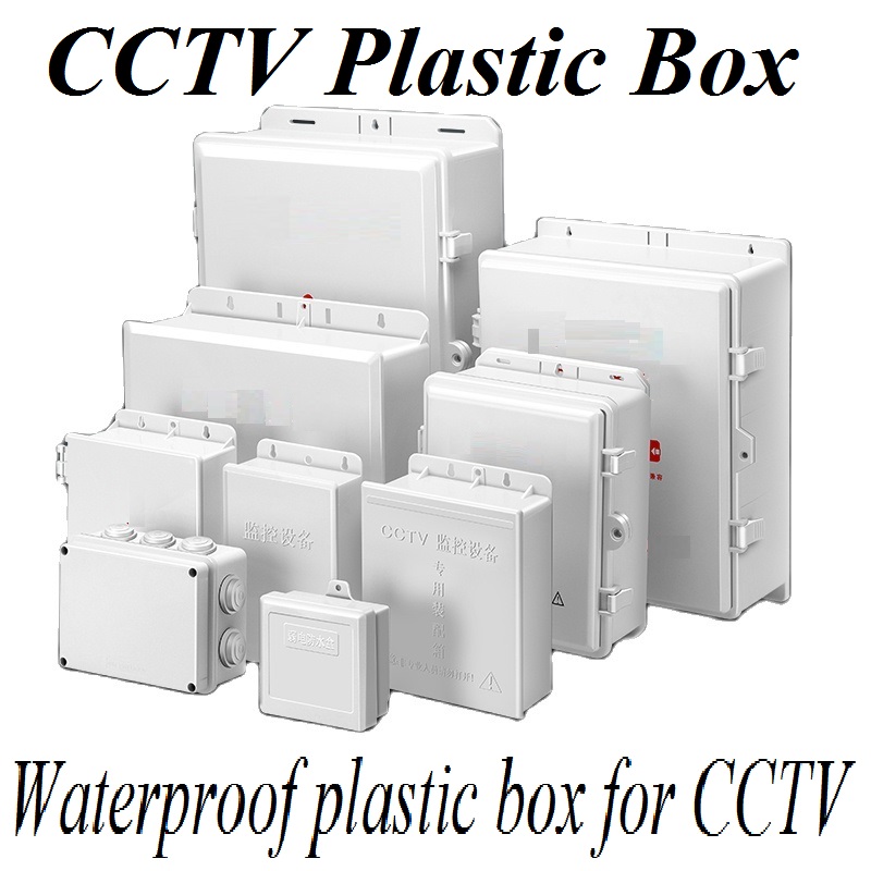 Bewakingsapparatuur Waterdichte doos voor buiten Voedingskast Elektrische behuizing ABS Plastic Waterdichte verzegelde aansluitdraaddoos