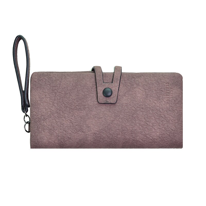 Mass Ms. Long Wallet Multifunctional Students Simple Purse Wallet women wallets: dark purple