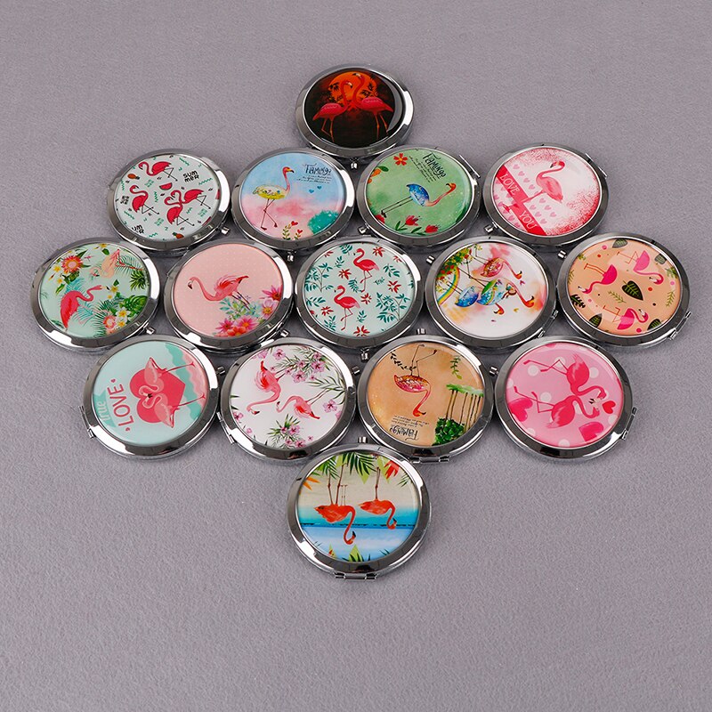 16 stijl dubbelzijdige mini-spiegels draagbare compacte zak dames meisje cosmetische kleine compacte spiegels opvouwbare spiegel make-upspiegel