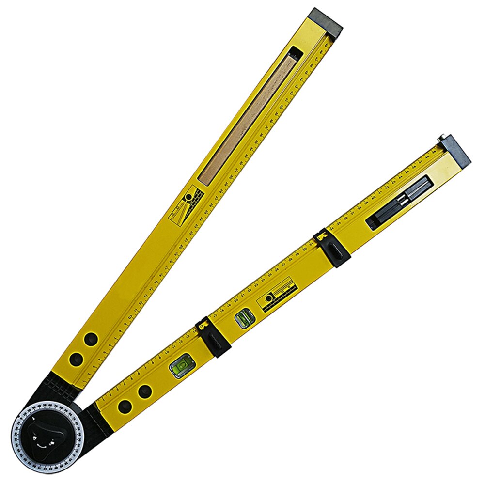 Multi-Function Measuring Scribing Gauge Woodworking Scribe ruler Compass Slope Instrument Horizontal Positioning Tool