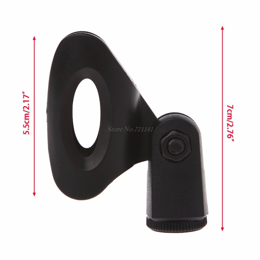 Flexible Microphone Mic Stand Accessory Plastic Clamp Clip Holder Mount Black Electronics Stocks