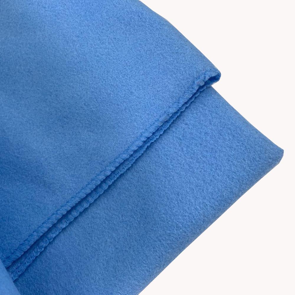 Goede polyester reis zachte warmhoud blauwe deken meubelstof