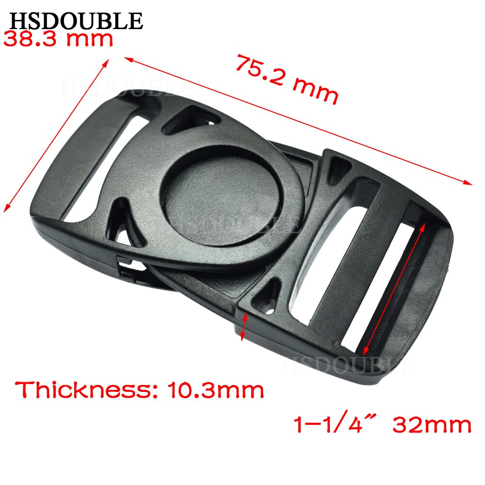 Plastic Side Release Center Buckles Swing Head Swivel style Backpack Straps Webbing 20mm 25mm 32mm 38mm