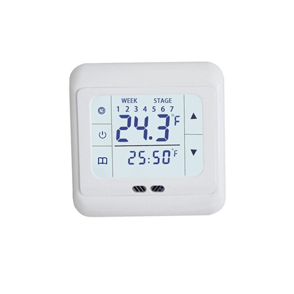 Thermoregulator Touch Screen Heating Thermostat for Warm Floor Electric Heating System Temperature Controller With Kid Lock: With probe