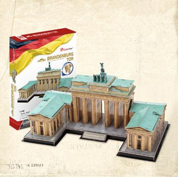 Brandenburger tor Duitsland Duitse Berlijn Tour Souvenir Grote Papier 3D Puzzel Model