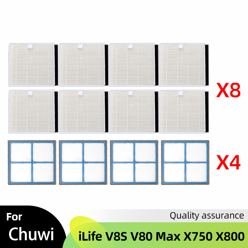 For iLife Chuwi V8 V8s Plus X750 X800 X785 V80 Max Side Brush Hepa Filter Mop Parts Accessories Robot Vacuum Cleaner Parts: Chocolate
