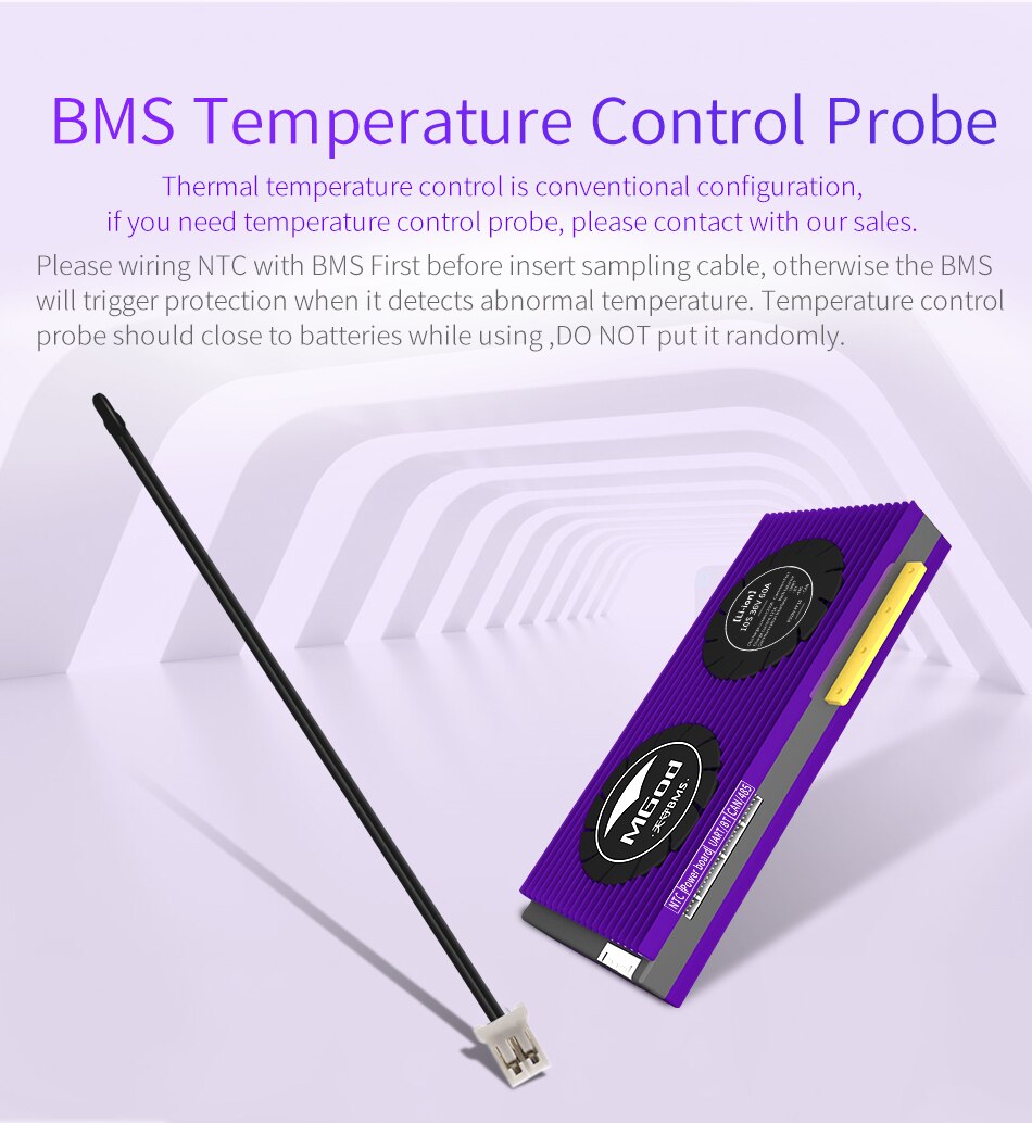 Smart BMS accessory NTC temperature probe