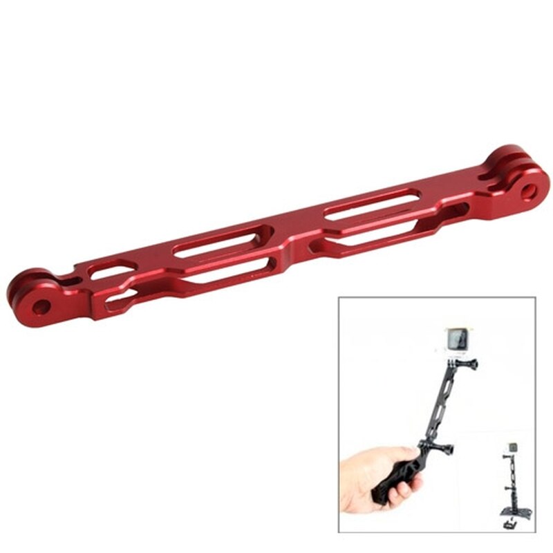 CNC Aluminum Extender Arm Mount For Go Pro Accessories Extender Pole Selfie for GoPro Hero 8 7 6 5 4 3 SJCAM SJ4000 Xiaomi Yi 4K