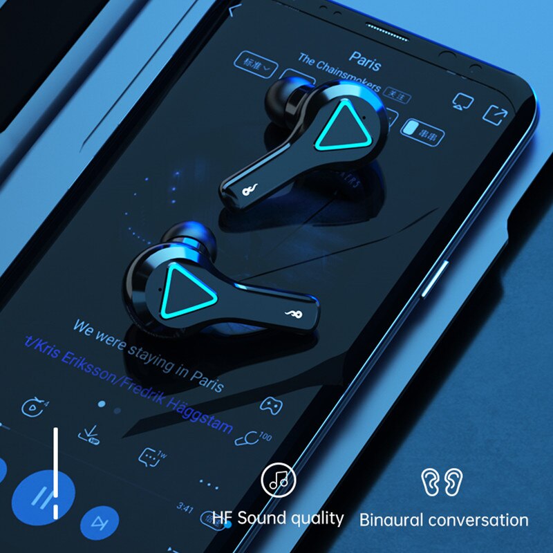 Wireless Headphone Tws Bluetooth 5.1 Kablosuz Kulaklık In Ear Hifi Headset Gamer Fone De Ouvido Via With Microphone Wirless Earp