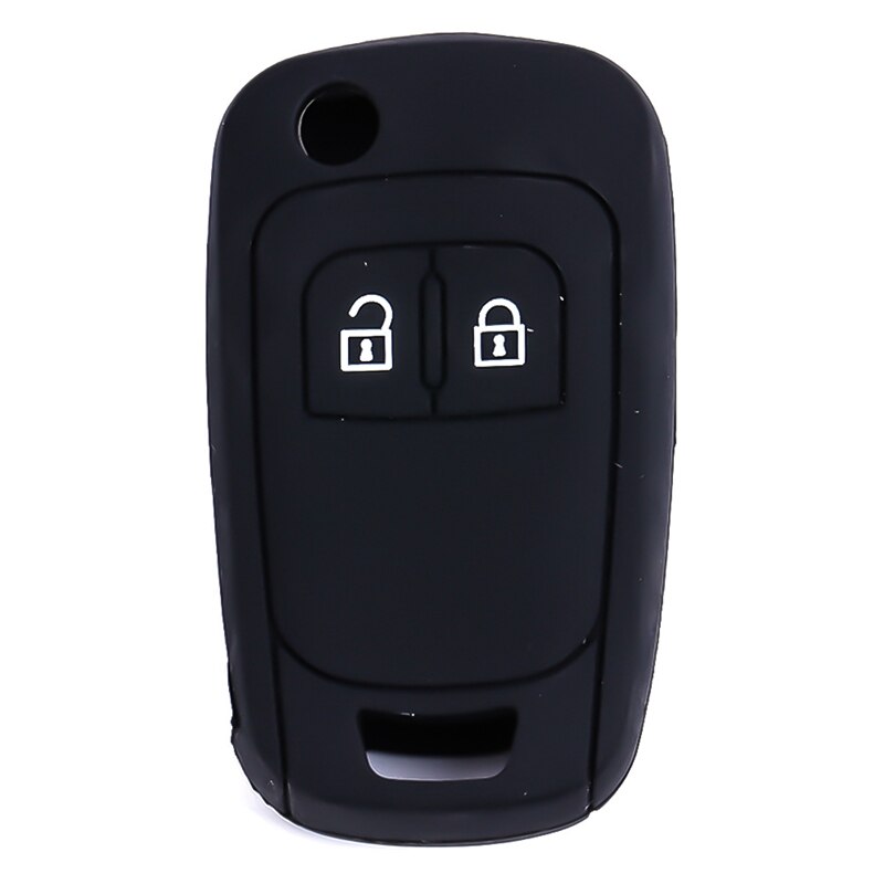 2 Button Silicone Car Remote Key Fob Shell Cover Case For Opel D Zafira C Mokka Insignia Adam: BK