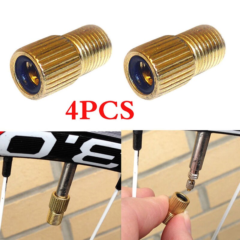 4 Pz/set Convertitore Della Bici Della Bicicletta di Valvola della gomma Adattatore Tubo della Pompa Strumento di Riciclaggio Della Bicicletta Accessori Commercio All'ingrosso