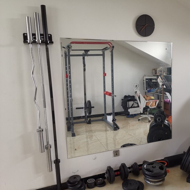 Multifunctional Wall-Mounted Barbell Rod Storage Rack Home Barbell Bar Holder Bracket Heavy-duty Gym Hanging Barbell Frame