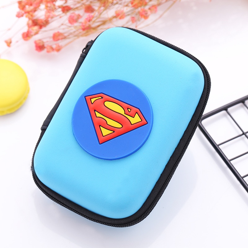 Carteiras kawaii de silicone com desenhos, de fone de ouvido, para crianças, meninos e meninas, porta-fones: 8