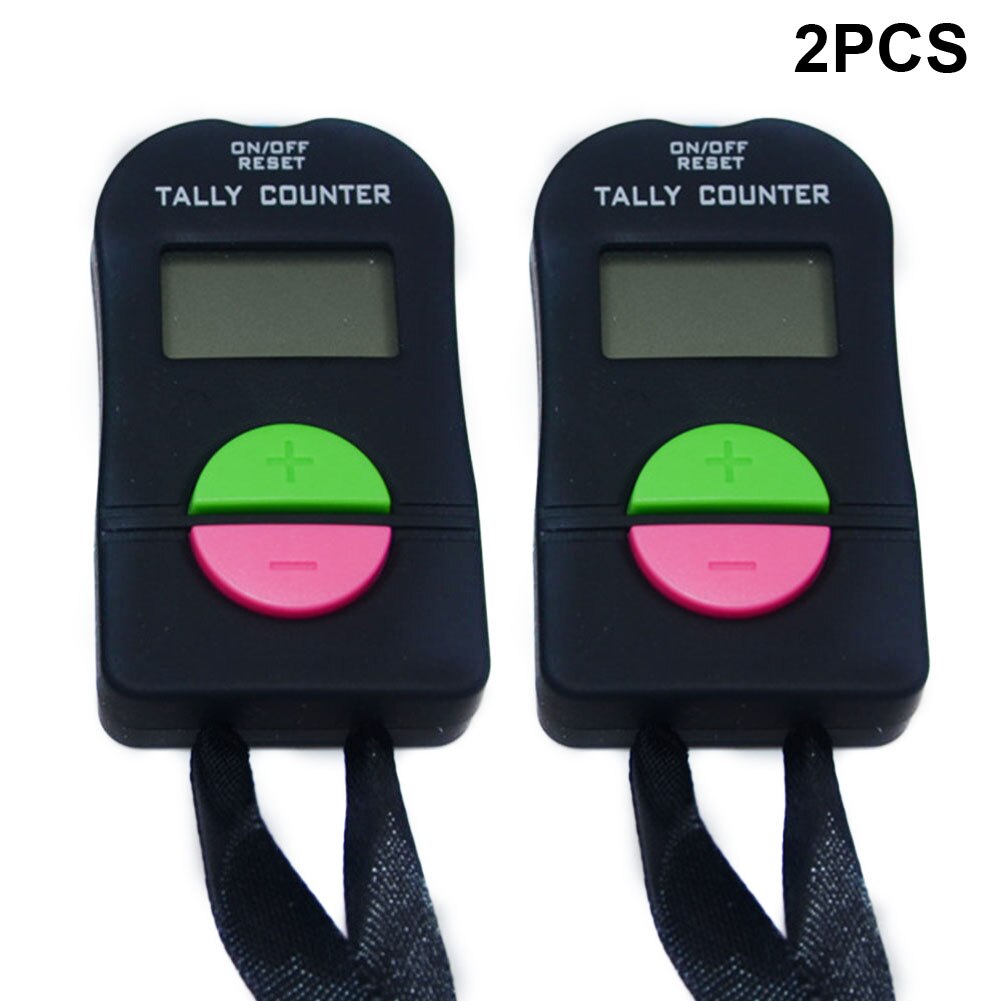 Digital LCD Screen Mini Manual Portable Electronic Counter Add Subtract For Golf Sports Calculator Sound