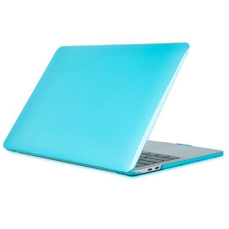 Krystal mat hårdt etui cover til macbook air pro 13 ensfarvet laptop taske sleeve til mac book notebook tilbehør