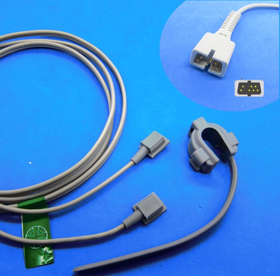 Kort kabel awt voksen finger clip spo 2 sensor for kina biolight blt  m9500,m7000 m69 digital: Y-modell