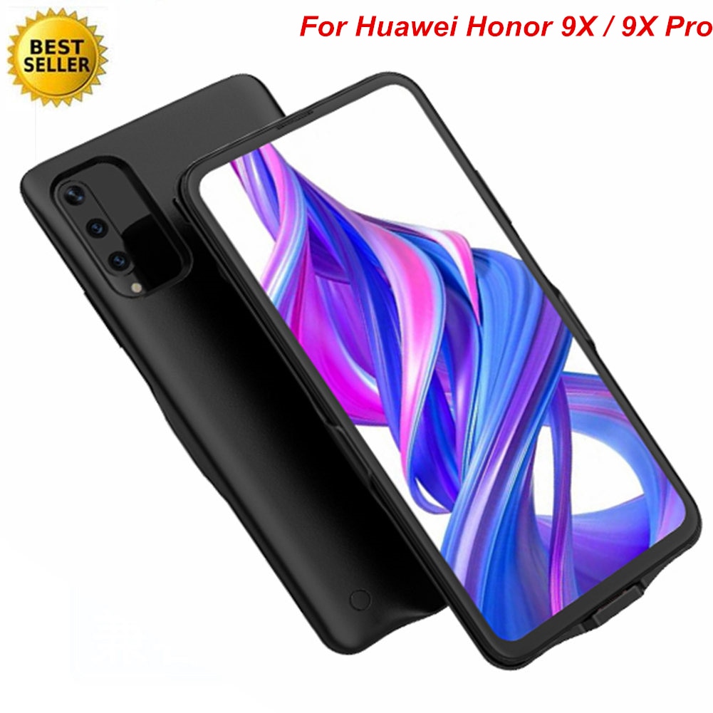 6500 Mah pour Huawei Honor 9X 9X Pro boîtier de batterie téléphone intelligent support chargeur couverture batterie externe